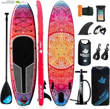 Wide SUP Board with Primium Accessories Include SUP Carry Bag, Hand Pump, 10L Wa