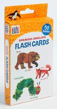 Eric Carle Spanish English Flash Cards 50 Double Sided Learning Cards for Kids