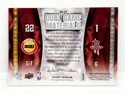 その他 Kobe McGrady UpperDeck Classic Duals 2009-10 Upper Deck - Dual Game Materials Tracy McGrady, Clyde