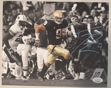 TOM ZBIKOWSKI Signed 8x10 Photo Notre Dame Fighting Irish JSA COA
