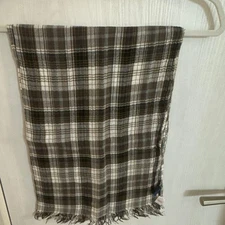 BURBERRY LONDON Check Stole Brown Made in Japan 74.8 in Luxury Authentic