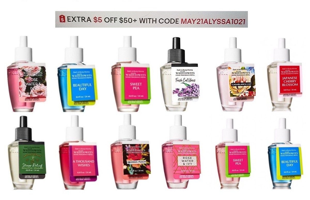 Bath Body Works Wallflower Home Fragrance Refill Bulbs x4 Pick Choose  Scent