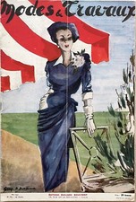 Modes et Travaux n° 559 Mai 1947 ancienne revue couture tricot mode pour femme