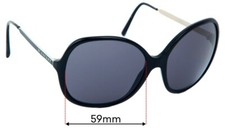 SFx Replacement Sunglass Lenses fits Burberry B 4126 - 59mm Wide