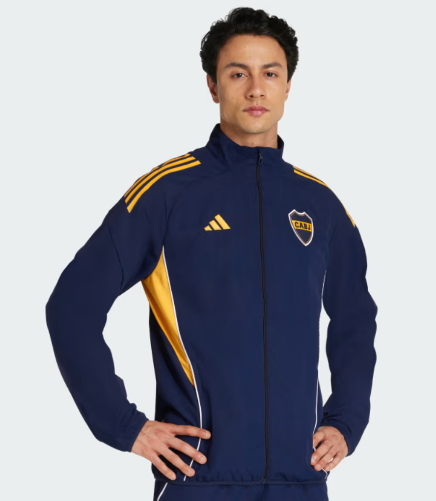 Boca Juniors Jacket Presentation 2025 Tiro 25 Authentic Adidas