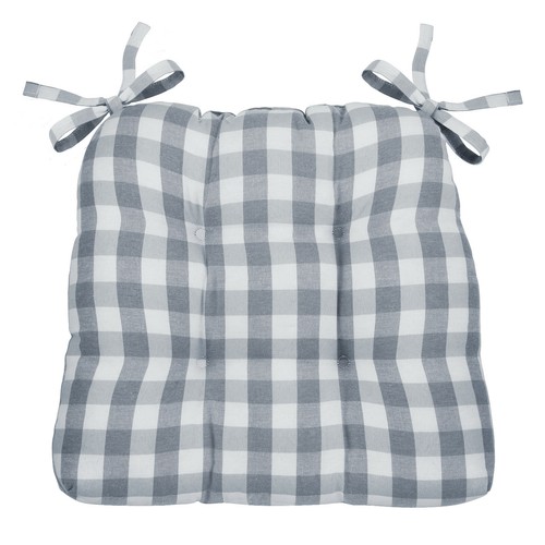 Gingham Plaid Checkered Country Farmhouse Chair Cushions - Assorted Colors - 第 49/54 張圖片