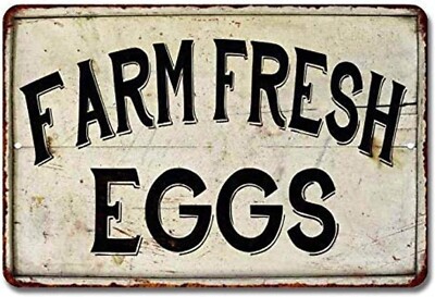 Chico Creek Signs Farm Fresh Eggs Sign Vintage Sweet Farmhouse Signs Decor Chick