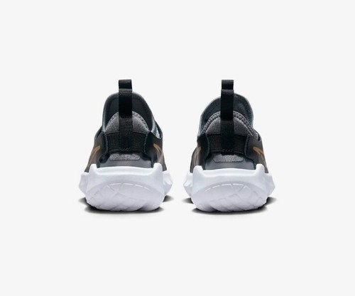 NIKE FLEX RUNNER 2 (TDV) unisex taglia 4C nero/oro nuovo con scatola - Foto 6 di 6