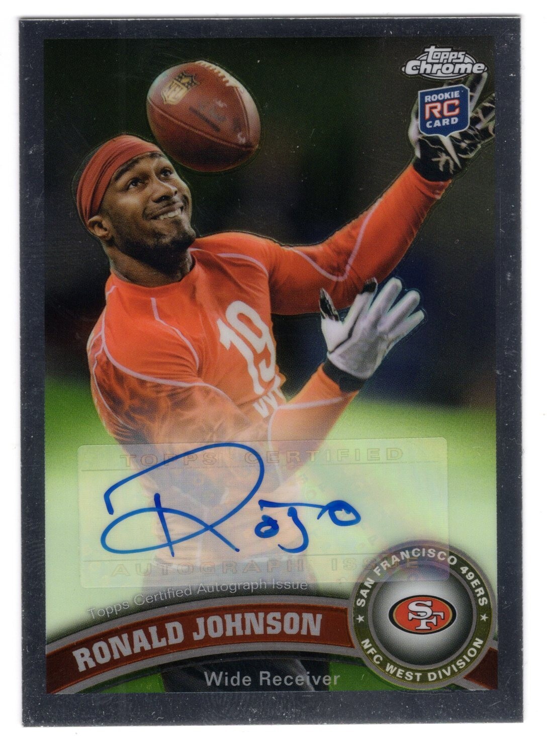 Ronald Johnson Topps Chrome #204 Autograph