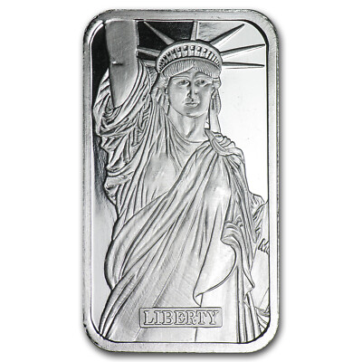 1 oz Silver Bar - Johnson Matthey (Statue of Liberty, MTB, JM) | eBay