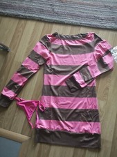 Sexy Women Short Party Evening Dress S (Uk 6-8) Pink + G-string Gift