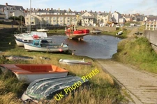 Photo 6x4 Aberystwyth Harbour Slipway and harbour with beam trawler Joann c2015