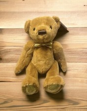 NWT FAO Schwarz Teddy Bear Plush 13" 160th Anniversary Gold Stuffed Animal NEW