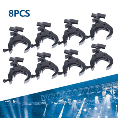 8Pcs Stage Par Light Clamps Hook Aluminum Alloy Truss Clamp Heavy Duty 330lbs