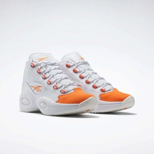 Reebok QUESTION MID HR1049 Schuhe weiß orange