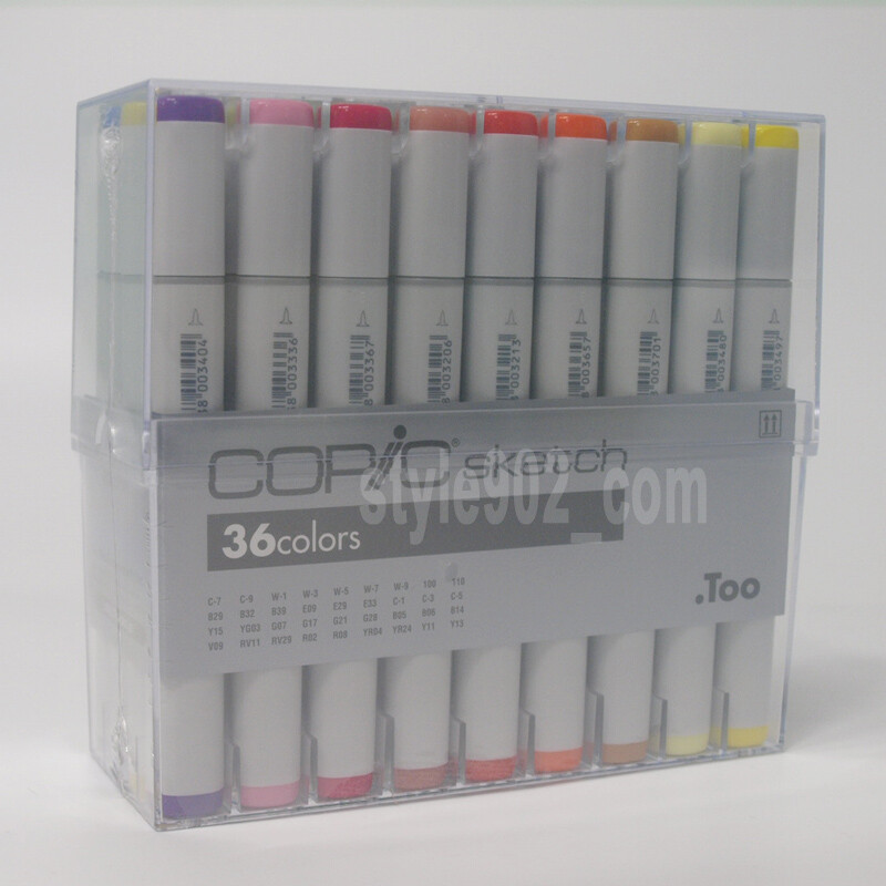 Genuine Copic Sketch 36 Colors Set Markers Too 36 Piece Artist - Ship by FedEX