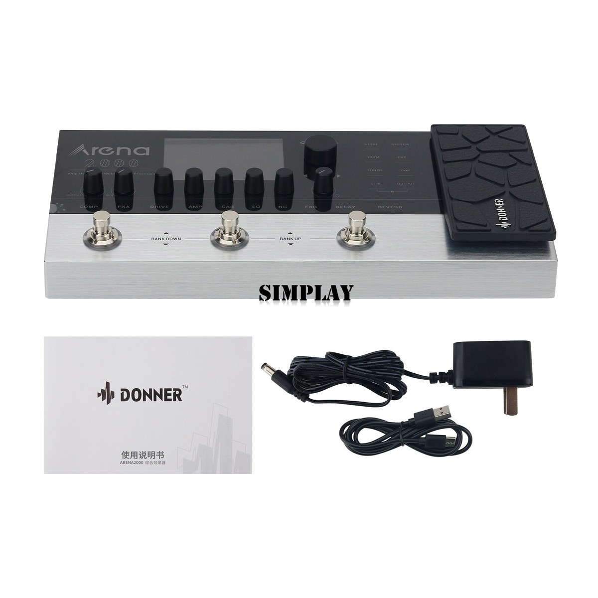 Donner Arena 2000 Guitar Effects Pedal Independent IR Module