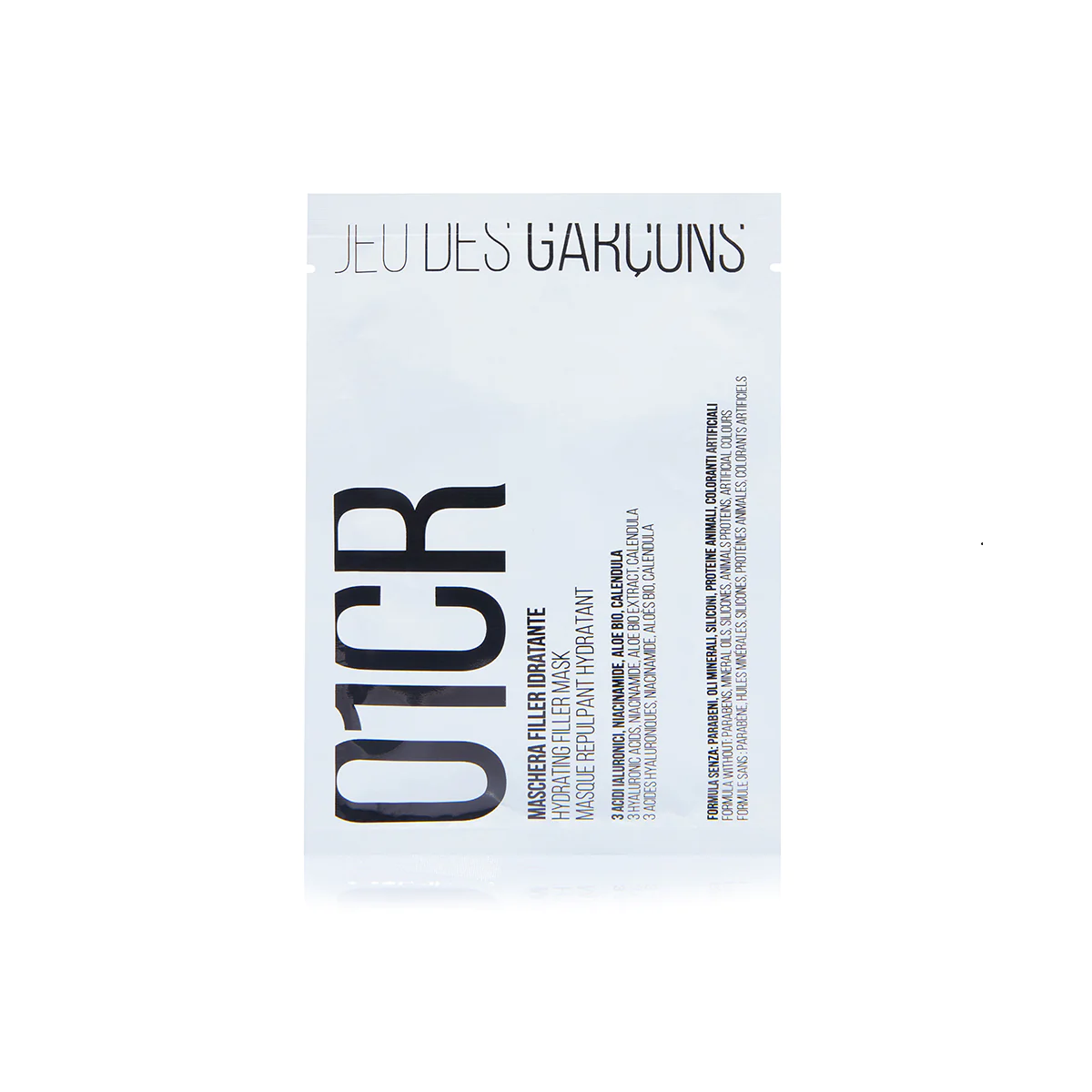 JEU DES GARCONS 01CR MASCHERA FILLER IDRATANTE VISO IN TESSUTO 100% FIBRA BAMBU'
