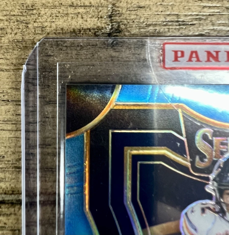 2019 SELECT DAVID MONTGOMERY LIGHT BLUE PRIZM AUTO RC SP 21/35 DETROIT LIONS RB - Image 3 of 4