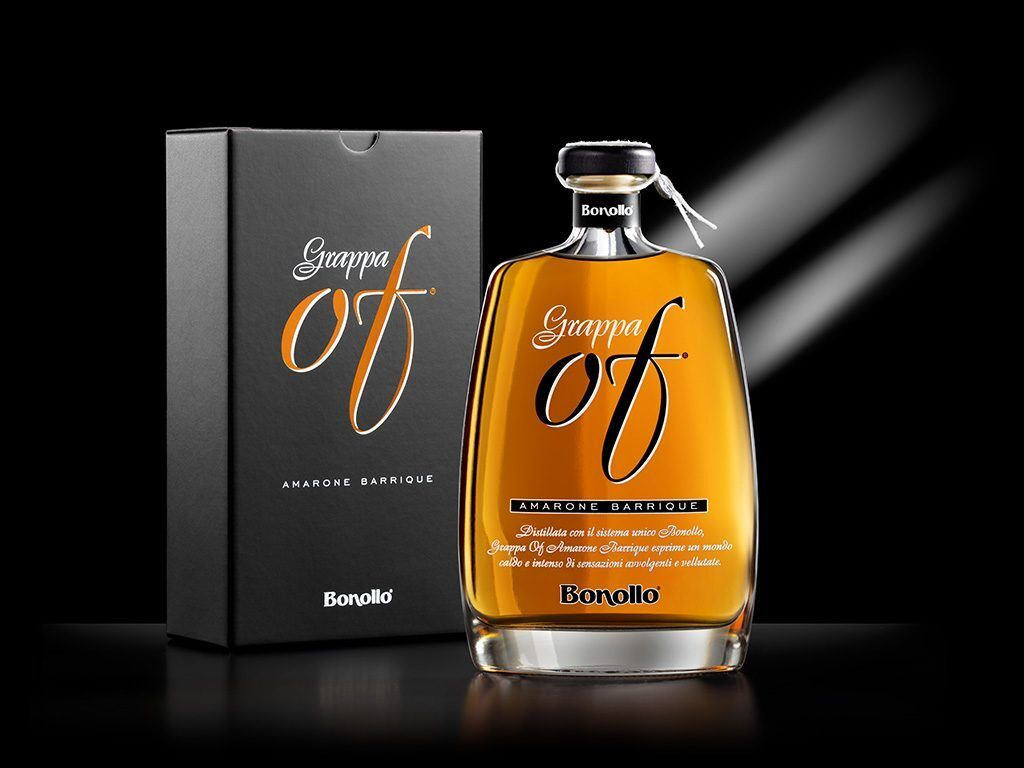Bonollo Grappa OF AMARONE BARRIQUE Astucciata, 70 Centilitri