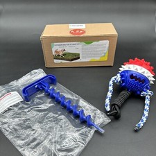 Tug it Outdoor Dog toy Tug of war / tug rope new in box Blue