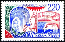 TIMBRE France 1988 N° 2556 ** ( Le thermalisme ) TBE