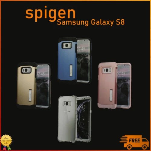 Teléfono celular casos de cartera para Spigen Samsung Galaxy S8