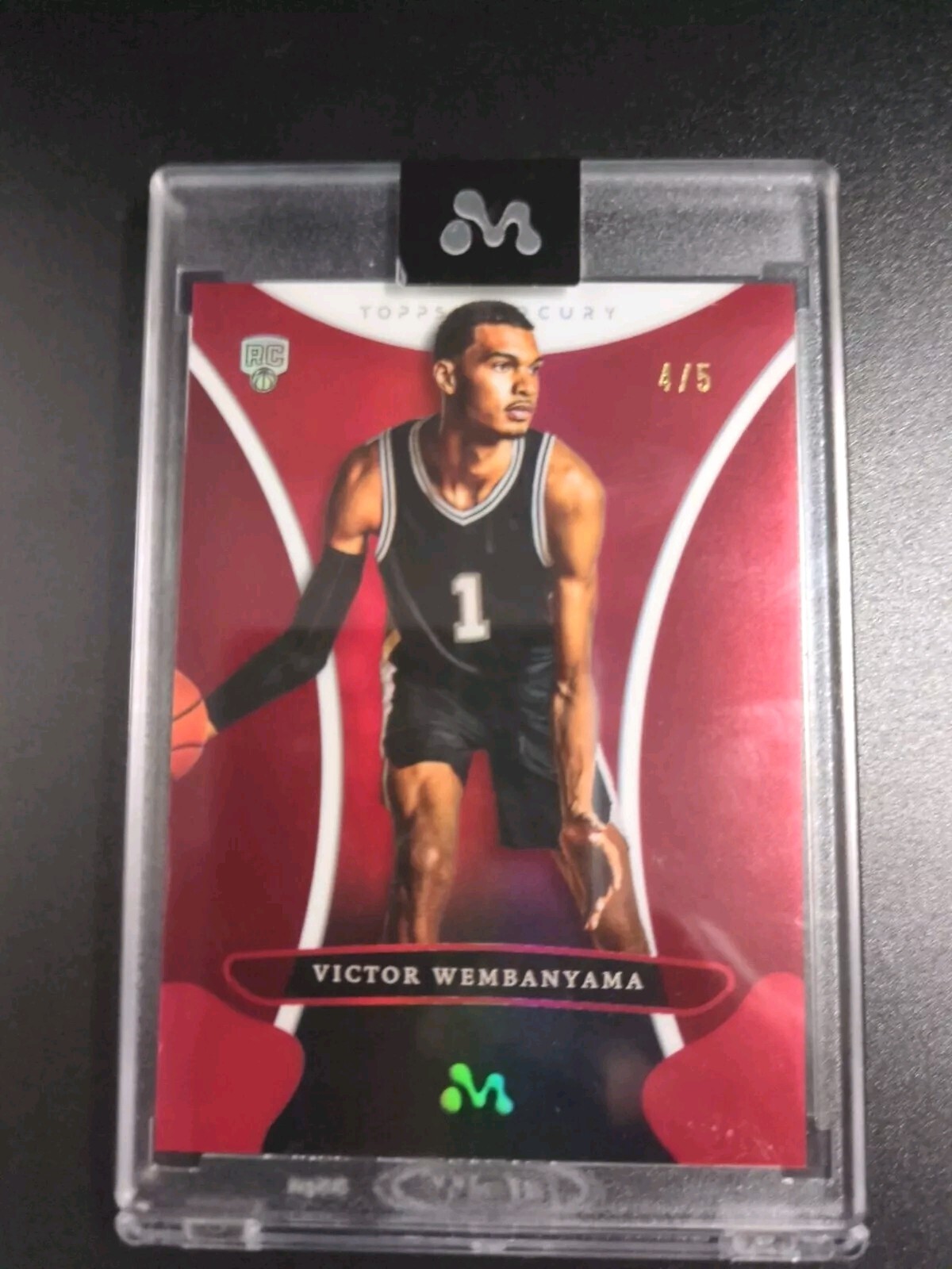 2023-24 Topps Mercury Victor Wembanyama #14 Red Refractor Rookie RC 4/5
