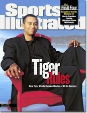 April 3, 2000 Tiger Woods Golf Sports Illustrated NO LABEL