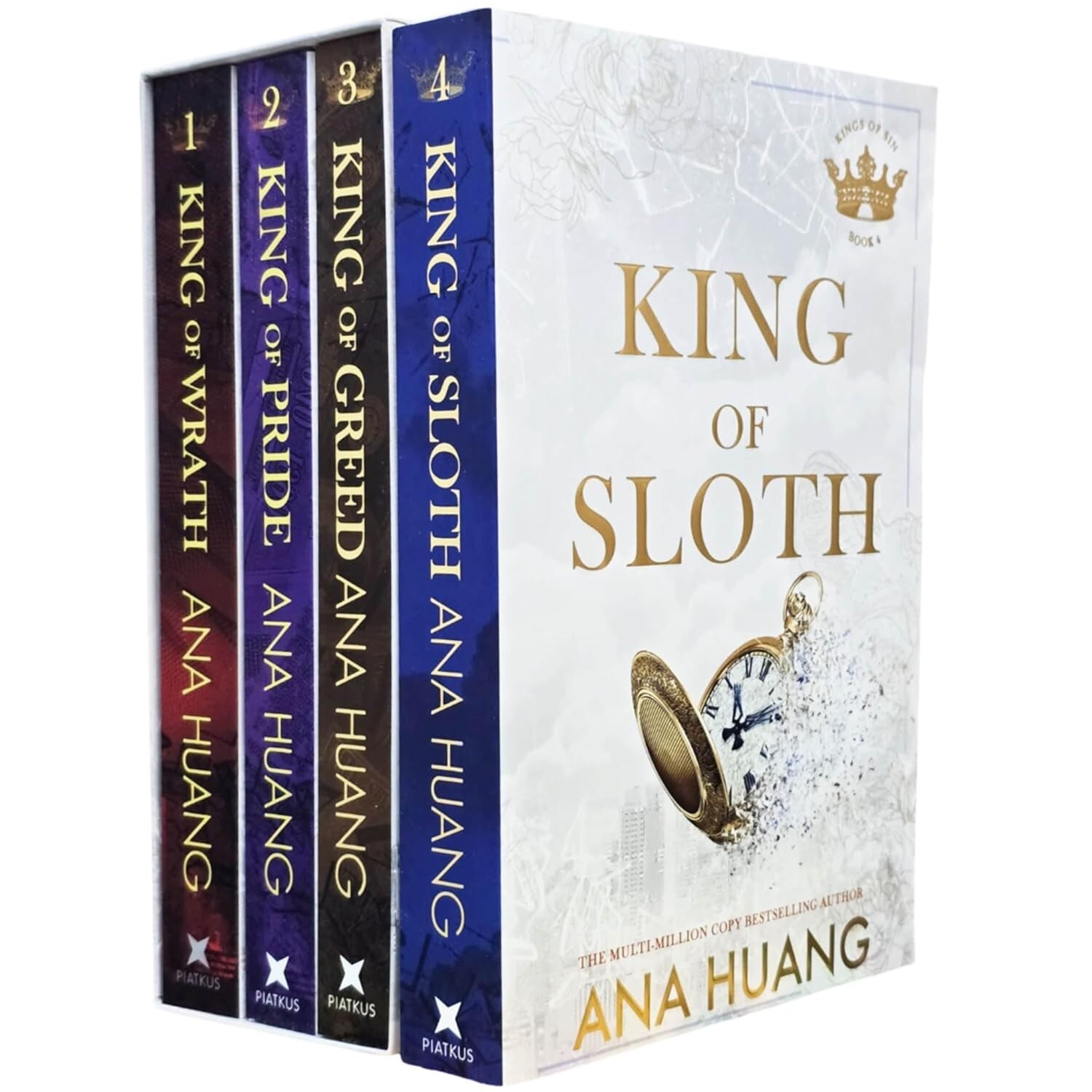 Kings of Sin Series 4 Books Collection Set By Ana Huang King of Wrath,King Sloth