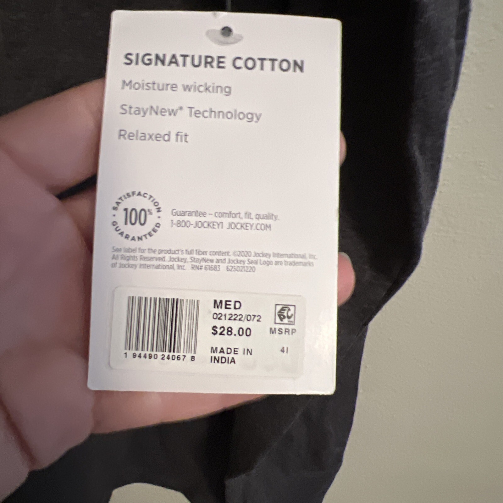 Jockey Generation Men's Ultrasoft Long Sleeve TShirt Gray M Moisture Wicking for sale online