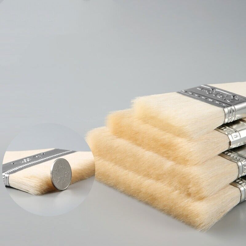 Pro Wall Paint Brush Set Wood Handle Furniture Wall Painting Brush 2" 3" 4" 5" eBay