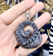 Animal necklace lizard reptile stainless steel pendant necklace by controse