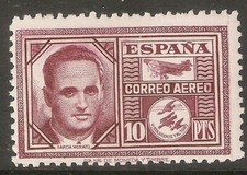 1945 GARCIA MORATO EDIFIL 992* CON FIJASELLOS