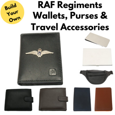 RAF Regimenter Brieftaschen Kartenetui & individuelle Leder Reiseartikel