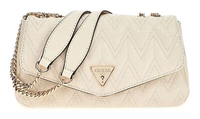 GUESS Adelard Convertible Xbody Flap Umhängetasche Stone beige