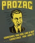 Prozac Sometimes You Feel Lke A Nut Sometimes You Don't Retro  Fun Humor Sticker