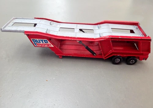 Vintage Matchbox Superking K-10 Auto Car Transporter Trailer 1976 LESNEY England