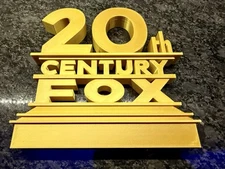 20th CENTURY FOX 3D PRINTED LOGO SHELF ART LARGE TRUSTED SELLER SEE FEEDBACK