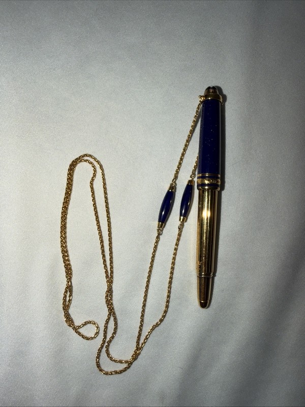 MONTBLANC Meisterstuck Solitaire Ramses II Mozart Fontaine Pen W. Jewelry Chain