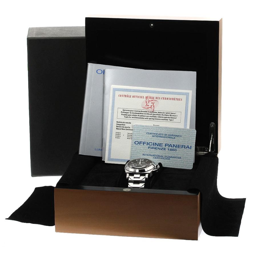 PANERAI LUMINOR MARINA PAM00050 40mm SS Black Dial Automatic Date Small #C311