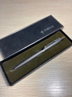 Parker  75 Classic Sterling Silver Ballpoint Pen Black Ink New In Bx Made In Usa