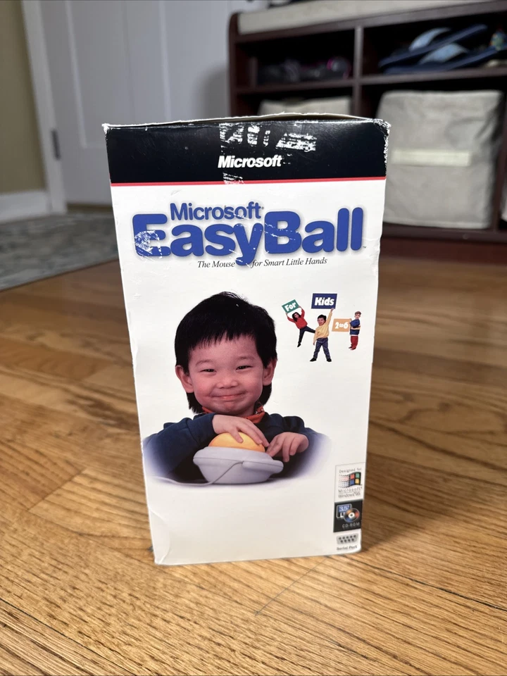 NEW Vintage Microsoft Easyball Children’s Mouse Windows 95 OPEN BOX - Image 3 of 4