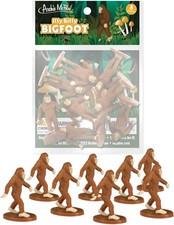 Archie Mcphee Itty Bitty Bigfoot 8 Pack Miniature Figure Funny Novelty Toy