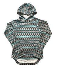 Ariat TEK ColdSeries Hoodie Womens XS Teal Fleece Lined Pullover Kangaroo Pocket