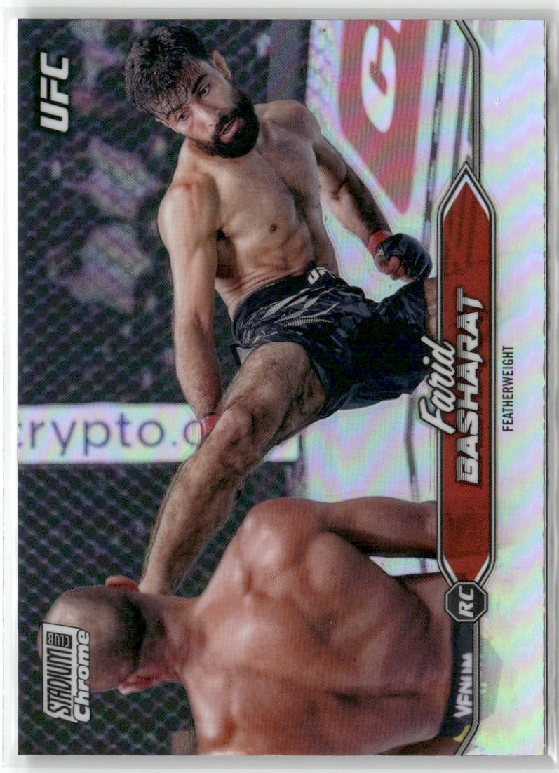 2025 Stadium Club UFC #C-103 Farid Basharat Chrome Refractor