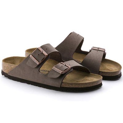 Birkenstock Arizona Soft Footbed Birko-Flor Sandals Mocha Unisex Sandals 37-45