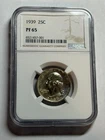 1939 Proof Washington Quarter NGC PF65 Better Date Proof