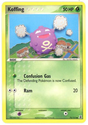 Koffing - 72/113 - Common NM, English Pokemon EX Delta Species