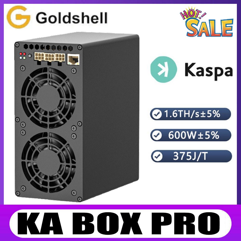 Goldshell KA Box pro 1.6T 600w Kaspa KAS Miner Asic Miner Preorder No PSU